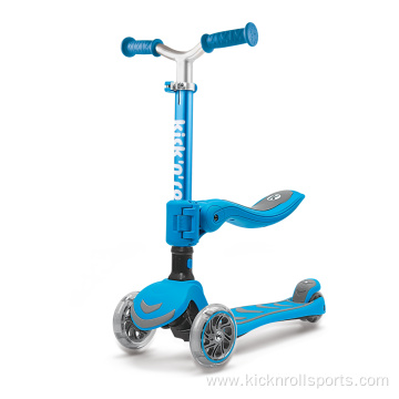 Scooter de 3 ruedas para niños-Sopotadores de juguetes para niños para niños plegables con luces de ruedas LED incorporadas, cubierta ancha antideslizante